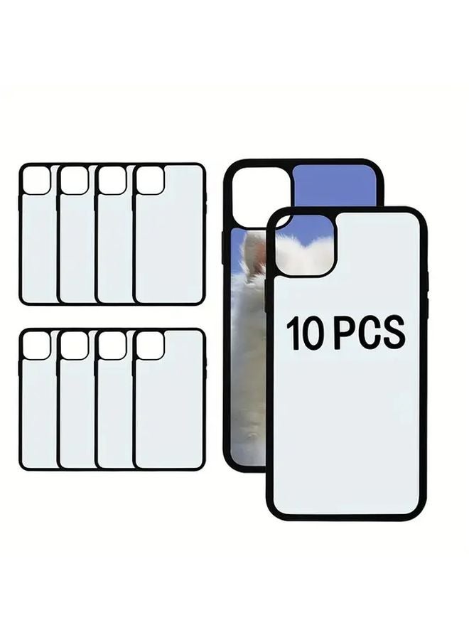 Black Blank Sublimation Phone Case For iPhone 15 Pro Heat Transfer 2D - Image 1